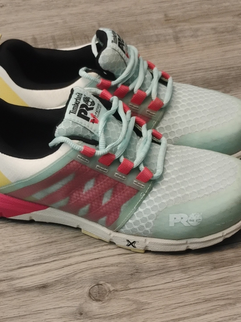 Timberland PRO  Comp Toe Women's Work Shoes Mint & Pink  Sneakers Size 8M